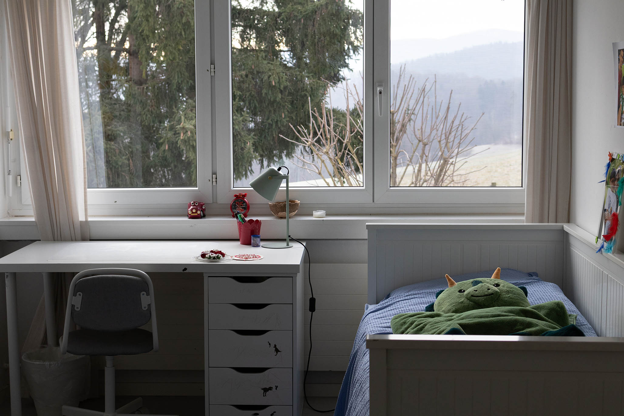 Zimmer mit Bettansicht in der Schülergruppe Seltiberg 