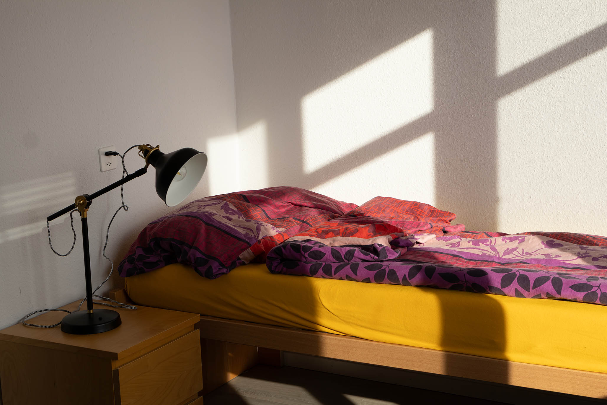 Schlafzimmer-Ansicht in der Jugendvilla, Seltisberg