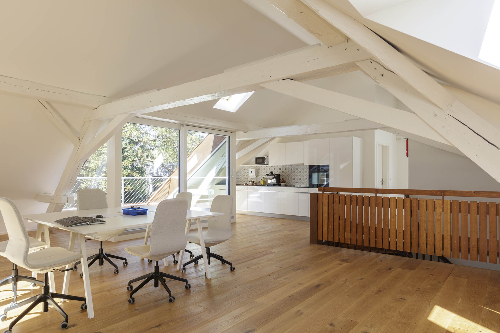 Innenansicht vom Dachgeschoss der Einrichtung in Basel