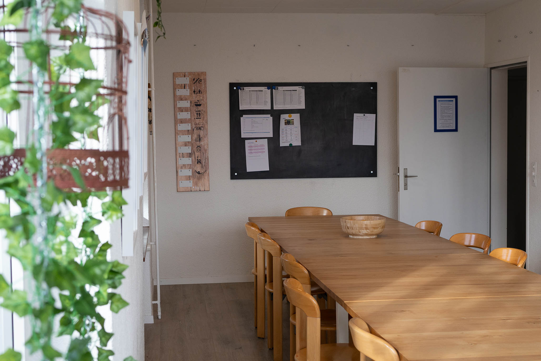 Essbereich in der Jugendvilla, Seltisberg